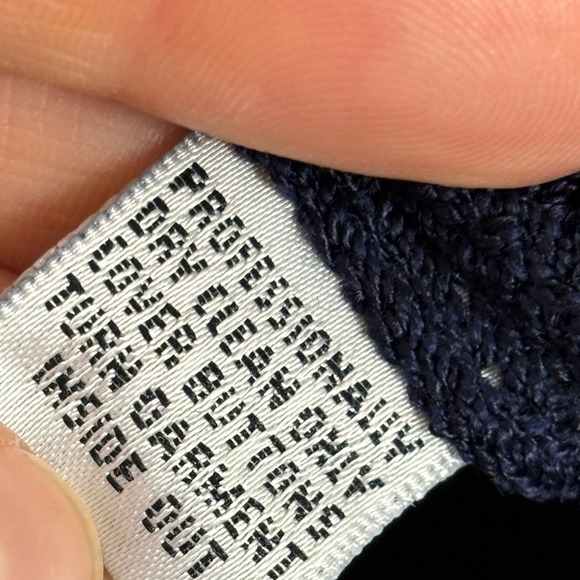 Vintage St. John Collection Knit Jacket Women 16 Navy Blue Gold Studded Zip Up - Picture 15 of 15